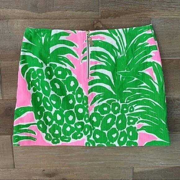 Lilly Pulitzer Pink Flamenco Pineapple Tate Skirt - Picture 3 of 4